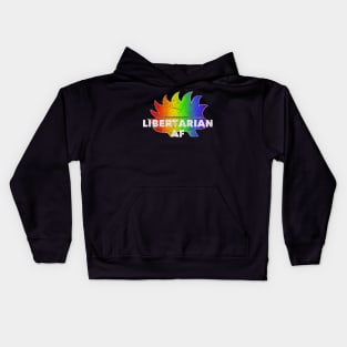 Libertarian AF Distressed Gay Pride LGBT Vote 2020 President Kids Hoodie